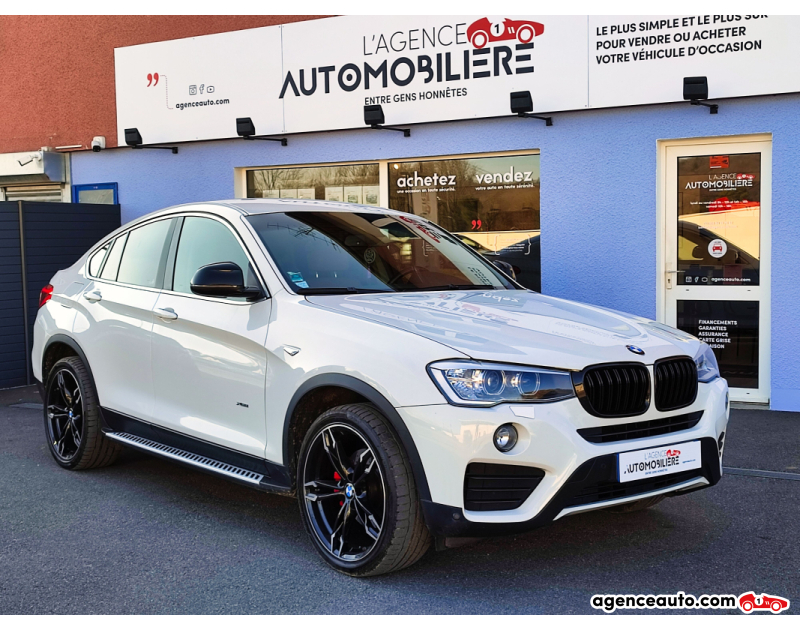 Compra de Coches Usados, Coches Usados Baratos %'|'% Agence Auto Bmw X4 xDrive 20D 190ch Lounge Plus Blanc Año 2014 Automatique Diesel